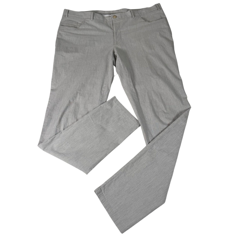 Canali Mens Gray Stretch Pants‎ Regular Fit Italy Quiet Luxury Designer 40x33 - Picture 5 of 11